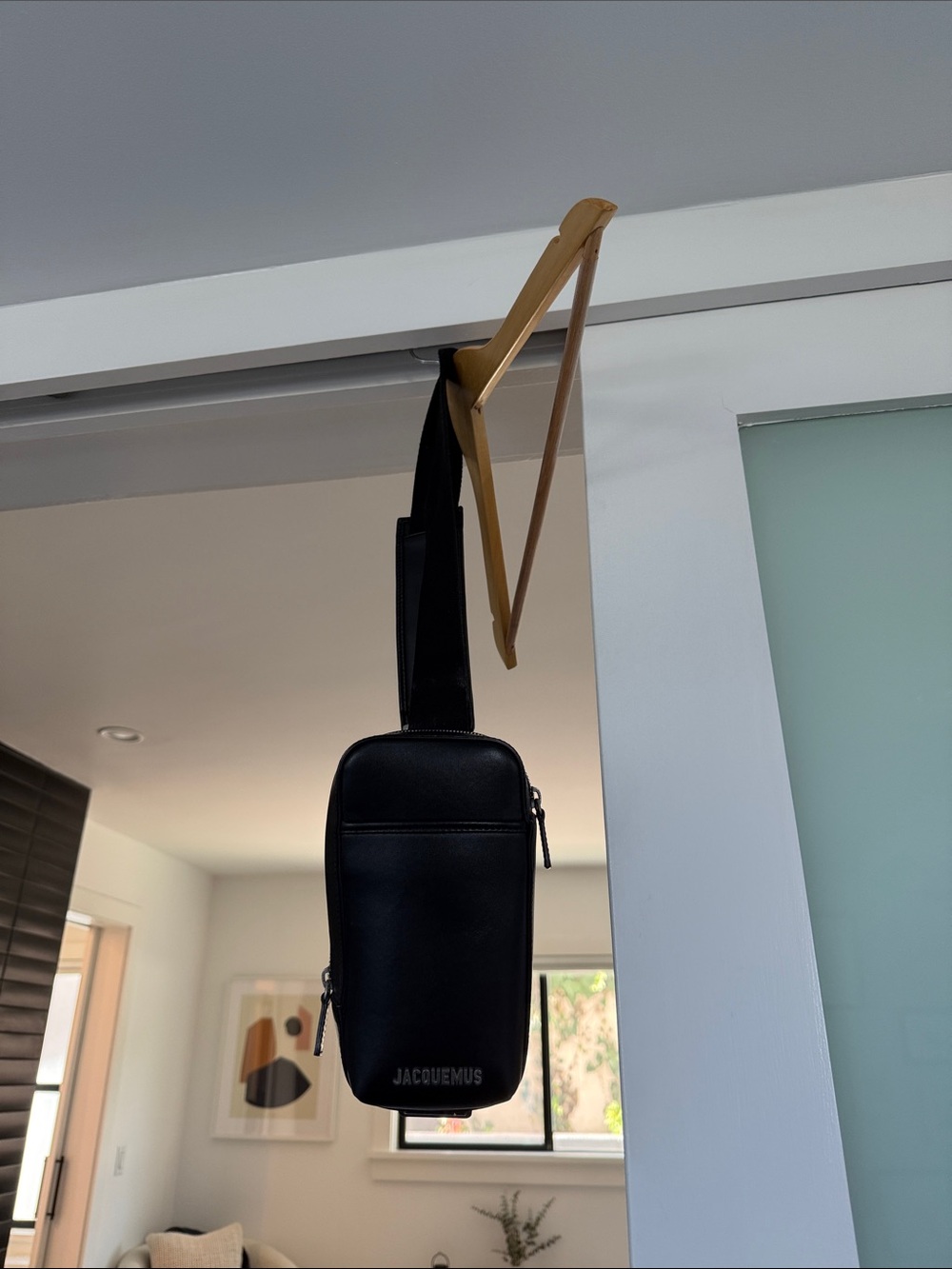 Jacquemus Black Leather Belt Bag